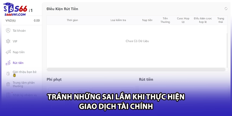 Tránh những sai lầm khi thực hiện giao dịch tài chính